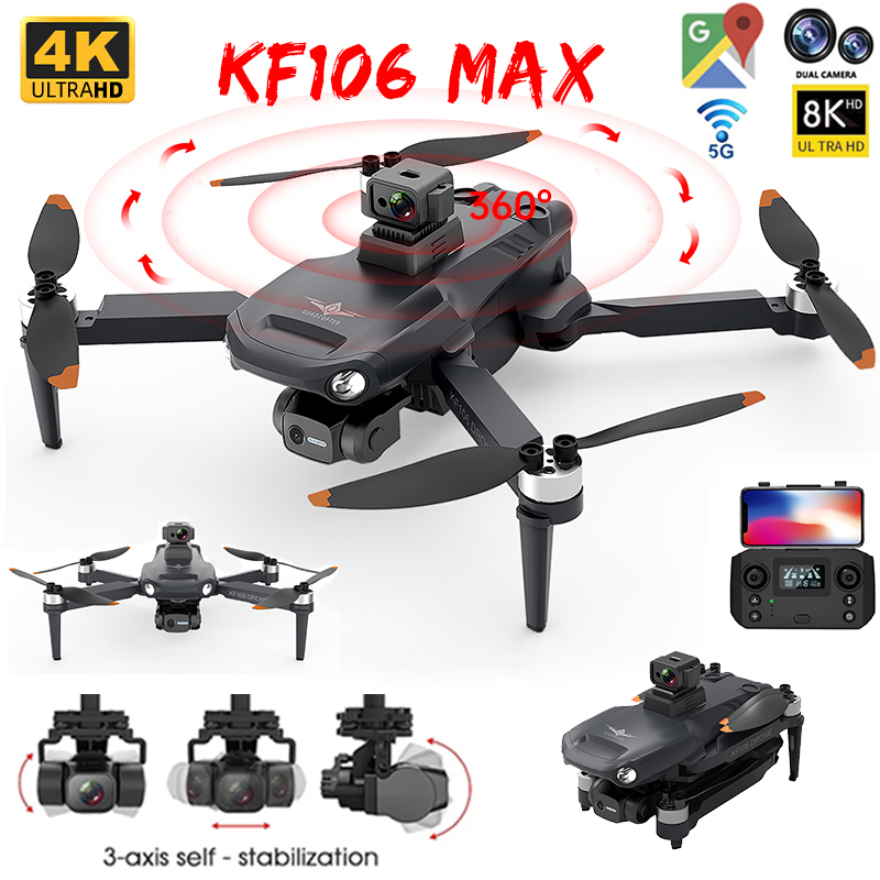 2022 NEW KF106 Max Drone 8K Pr - đánh giá và giá Rc Helicopter Charger