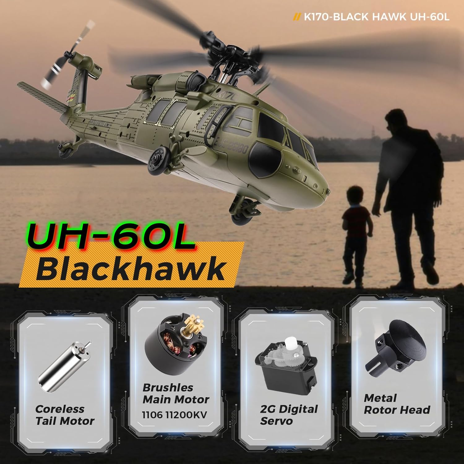 WLtoys K170 Brushless 4-CH RC  - đánh giá và giá Rc Helicopter Charger