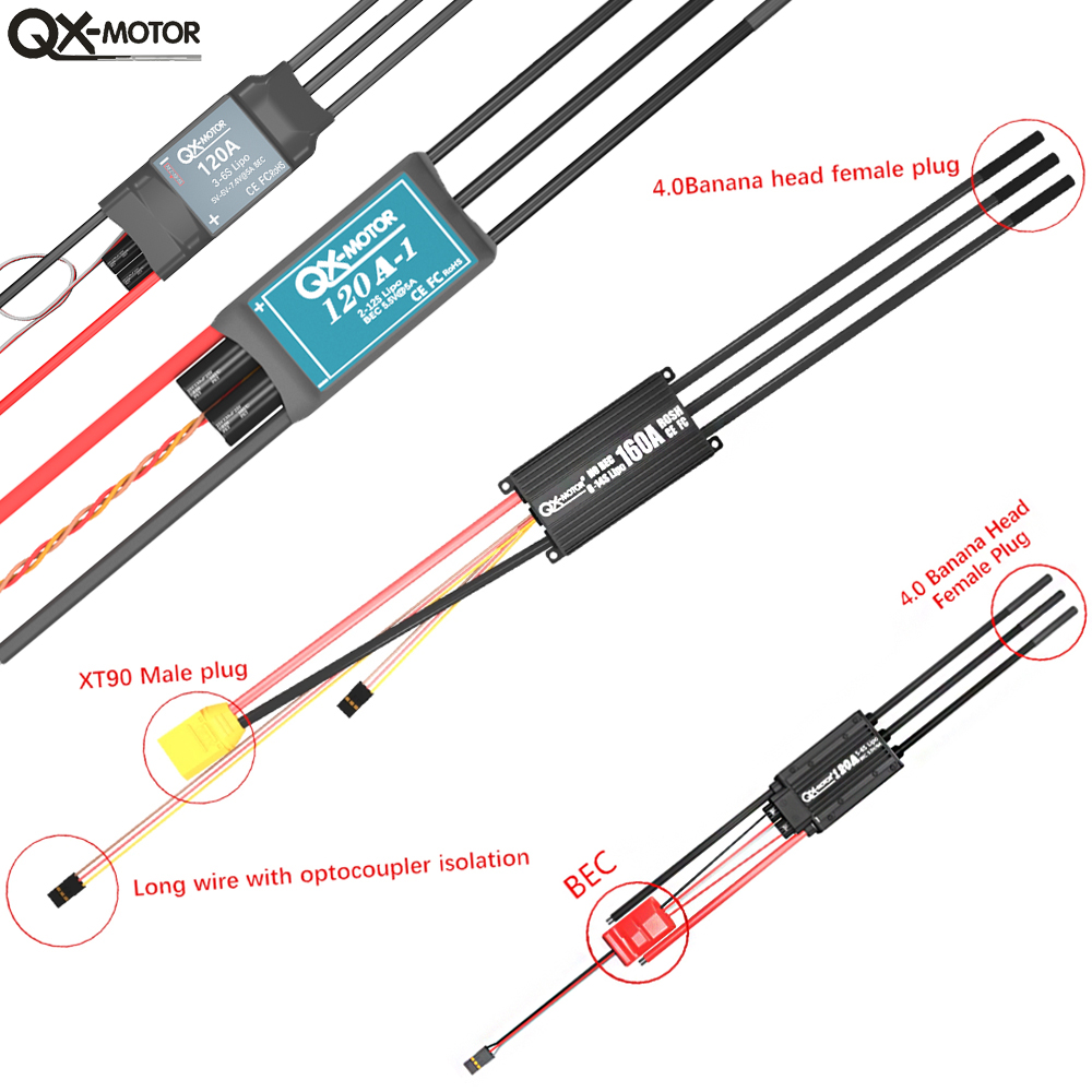 QX-MOTOR Brushless ESC series  - đánh giá và giá Rc Helicopter Battery